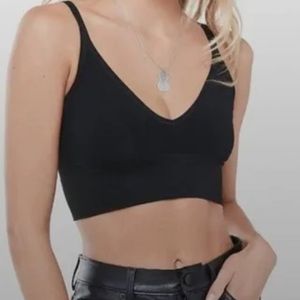 Urban outfitters seamless bralette- black - M/L
